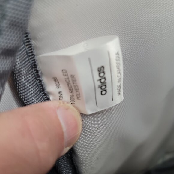 Adidas Youth Backpack Gray Pink School Laptop Travel Book Bag - Picture 10 of 13